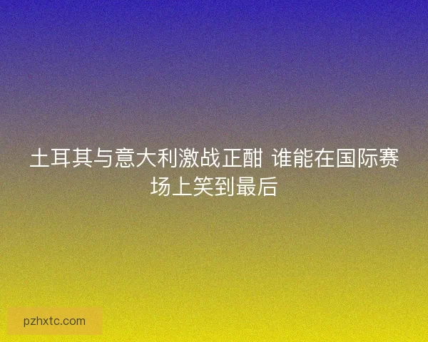 土耳其与意大利激战正酣 谁能在国际赛场上笑到最后 土耳其与意大利激战正酣 谁能在国际赛场上笑到最后