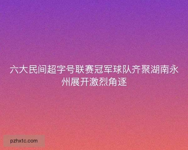 六大民间超字号联赛冠军球队齐聚湖南永州展开激烈角逐